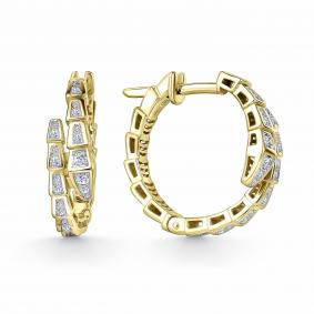 Серьги из лимонного золота GRIGORIEV Г02-13-0974-11-00 с бриллиантом Г02-13-0974-11-00 фото