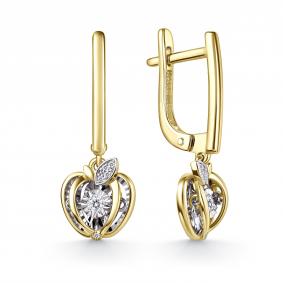 Серьги из лимонного золота GRIGORIEV с танцующим бриллиантом Г02-13-51216-31-00-1 Г02-13-51216-31-00-1 фото