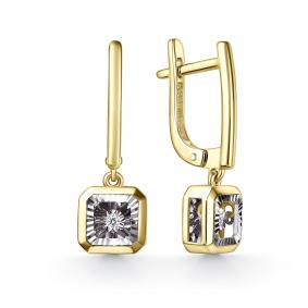 Серьги из лимонного золота GRIGORIEV с танцующим бриллиантом Г02-13-51224-11-00-1 Г02-13-51224-11-00-1 фото