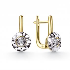 Серьги из лимонного золота GRIGORIEV с танцующим бриллиантом Г02-13-51289-11-00-2 Г02-13-51289-11-00-2 фото