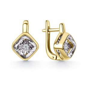 Серьги из лимонного золота GRIGORIEV с танцующим бриллиантом Г02-13-71396-31-00 Г02-13-71396-31-00 фото