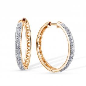 Серебряные серьги GRIGORIEV Г02-20-0010(с) с фианитом Г02-20-0010(с) фото