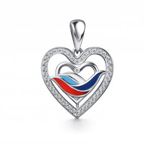 Серебряная подвеска GRIGORIEV Г03-10-01232-41-00 с фианитом Г03-10-01232-41-00 фото