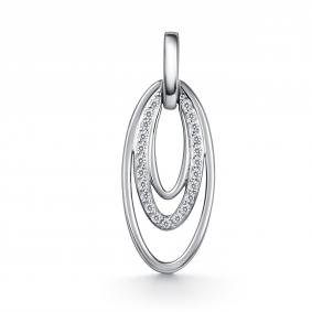 Серебряная подвеска GRIGORIEV Г03-10-01268-41-00 с фианитом Г03-10-01268-41-00 фото