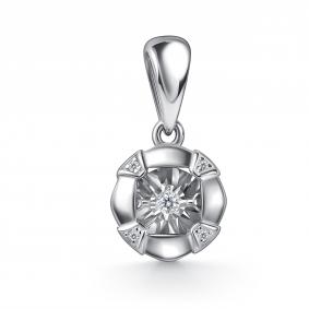 Серебряная подвеска GRIGORIEV Г03-10-51193-41-00 с фианитом Г03-10-51193-41-00 фото