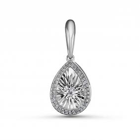 Серебряная подвеска GRIGORIEV Г03-10-5497-41-00 с фианитом Г03-10-5497-41-00 фото