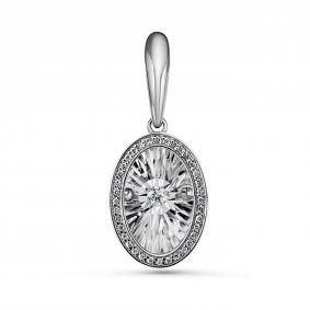 Серебряная подвеска GRIGORIEV Г03-10-5498-41-00 с фианитом Г03-10-5498-41-00 фото