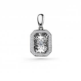 Серебряная подвеска GRIGORIEV Г03-10-5629-41-00 с фианитом Г03-10-5629-41-00 фото