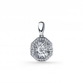 Серебряная подвеска GRIGORIEV Г03-10-5630-41-00 с фианитом Г03-10-5630-41-00 фото