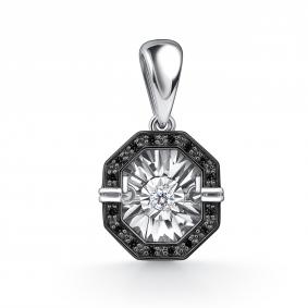 Серебряная подвеска GRIGORIEV Г03-10-5630-43-00 с фианитом Г03-10-5630-43-00 фото