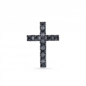 Серебряная подвеска GRIGORIEV Г03-10-5860-12-00 с чёрным бриллиантом Г03-10-5860-12-00 фото