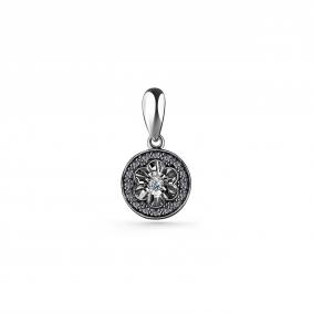Серебряная подвеска GRIGORIEV Г03-10-5925-43-00 с фианитом Г03-10-5925-43-00 фото