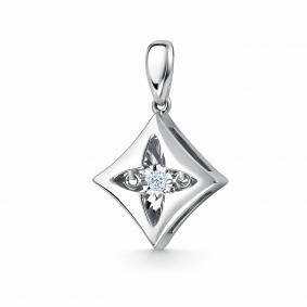 Серебряная подвеска GRIGORIEV Г03-10-5958-41-00 с фианитом Г03-10-5958-41-00 фото