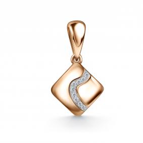 Золотая подвеска GRIGORIEV Г03-11-01122-41-00 с фианитом Г03-11-01122-41-00 фото