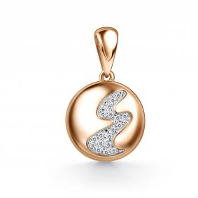 Золотая подвеска GRIGORIEV Г03-11-01123-41-00 с фианитом Г03-11-01123-41-00 фото