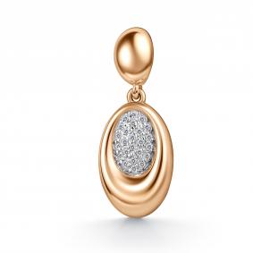 Золотая подвеска GRIGORIEV Г03-11-01124-41-00 с фианитом Г03-11-01124-41-00 фото