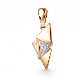 Золотая подвеска GRIGORIEV Г03-11-01139-41-00 с фианитом Г03-11-01139-41-00 фото