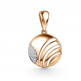 Золотая подвеска GRIGORIEV Г03-11-01159-41-00 с фианитом Г03-11-01159-41-00 фото