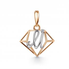 Золотая подвеска GRIGORIEV Г03-11-01337-21-00-9 с бриллиантом Г03-11-01337-21-00-9 фото