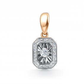 Золотая подвеска GRIGORIEV Г03-11-51025-31-00 с бриллиантом Г03-11-51025-31-00 фото