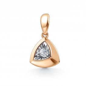 Золотая подвеска GRIGORIEV Г03-11-51026-11-00 с бриллиантом Г03-11-51026-11-00 фото