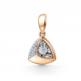 Золотая подвеска GRIGORIEV Г03-11-51027-31-00 с бриллиантом Г03-11-51027-31-00 фото