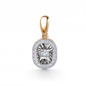 Золотая подвеска GRIGORIEV Г03-11-51047-11-00 с бриллиантом Г03-11-51047-11-00 фото