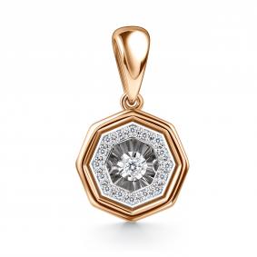 Золотая подвеска GRIGORIEV Г03-11-51065-31-00 с бриллиантом Г03-11-51065-31-00 фото
