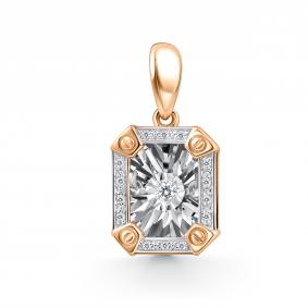 Золотая подвеска GRIGORIEV Г03-11-51083-31-00 с бриллиантом Г03-11-51083-31-00 фото