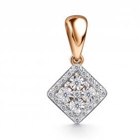 Золотая подвеска GRIGORIEV Г03-11-51110-31-00 с бриллиантом Г03-11-51110-31-00 фото