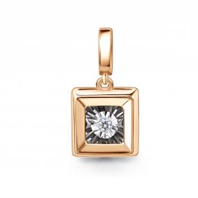 Золотая подвеска GRIGORIEV Г03-11-51128-11-00 с бриллиантом Г03-11-51128-11-00 фото