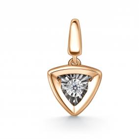 Золотая подвеска GRIGORIEV Г03-11-51129-11-00 с бриллиантом Г03-11-51129-11-00 фото