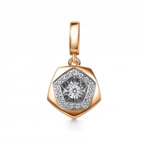Золотая подвеска GRIGORIEV Г03-11-51157-31-00 с бриллиантом Г03-11-51157-31-00 фото