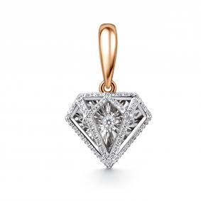 Золотая подвеска GRIGORIEV Г03-11-51198-31-00 с бриллиантом Г03-11-51198-31-00 фото