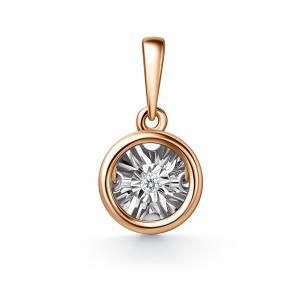 Золотая подвеска GRIGORIEV Г03-11-51201-11-00 с бриллиантом Г03-11-51201-11-00 фото