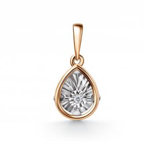 Золотая подвеска GRIGORIEV Г03-11-51202-11-00 с бриллиантом Г03-11-51202-11-00 фото