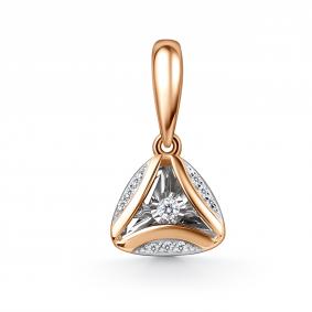 Золотая подвеска GRIGORIEV Г03-11-51210-31-00 с бриллиантом Г03-11-51210-31-00 фото