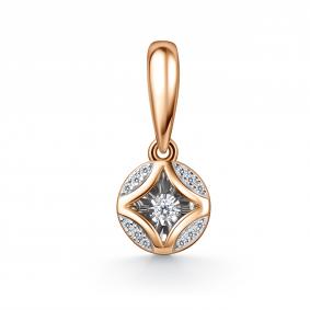 Золотая подвеска GRIGORIEV Г03-11-51212-31-00 с бриллиантом Г03-11-51212-31-00 фото