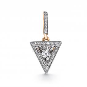 Золотая подвеска GRIGORIEV с танцующим бриллиантом Г03-11-51237-31-00 Г03-11-51237-31-00 фото