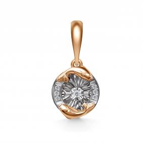 Золотая подвеска GRIGORIEV Г03-11-51249-31-00-11 с бриллиантом Г03-11-51249-31-00-11 фото