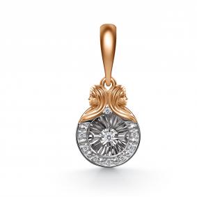 Золотая подвеска GRIGORIEV Г03-11-51249-31-00-3 с бриллиантом Г03-11-51249-31-00-3 фото