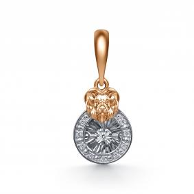 Золотая подвеска GRIGORIEV Г03-11-51249-31-00-5 с бриллиантом Г03-11-51249-31-00-5 фото