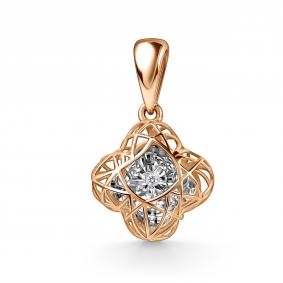 Золотая подвеска GRIGORIEV Г03-11-51250-11-00 с бриллиантом Г03-11-51250-11-00 фото