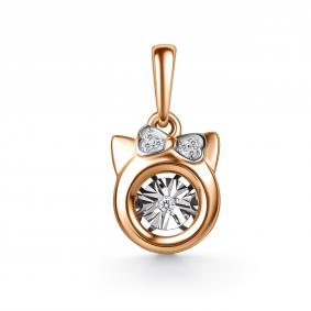 Золотая подвеска GRIGORIEV с танцующим бриллиантом Г03-11-51331-21-00 Г03-11-51331-21-00 фото