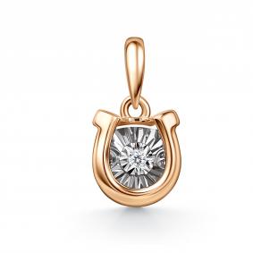 Золотая подвеска GRIGORIEV Г03-11-51365-11-00 с бриллиантом Г03-11-51365-11-00 фото