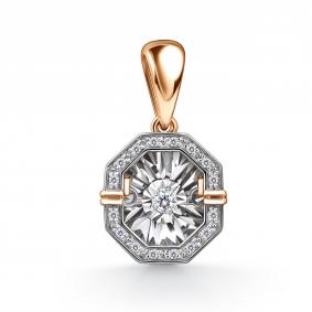 Золотая подвеска GRIGORIEV Г03-11-5630-11-00 с бриллиантом Г03-11-5630-11-00 фото