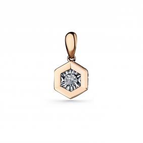 Золотая подвеска GRIGORIEV Г03-11-5745-11-00 с бриллиантом Г03-11-5745-11-00 фото