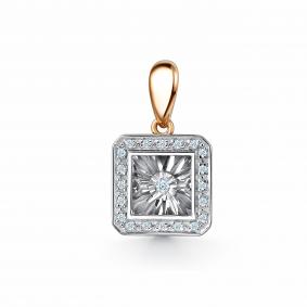 Золотая подвеска GRIGORIEV Г03-11-5890-31-00 с бриллиантом Г03-11-5890-31-00 фото