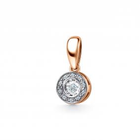 Золотая подвеска GRIGORIEV Г03-11-5905-31-00 с бриллиантом Г03-11-5905-31-00 фото