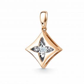 Золотая подвеска GRIGORIEV Г03-11-5958-11-00 с бриллиантом Г03-11-5958-11-00 фото